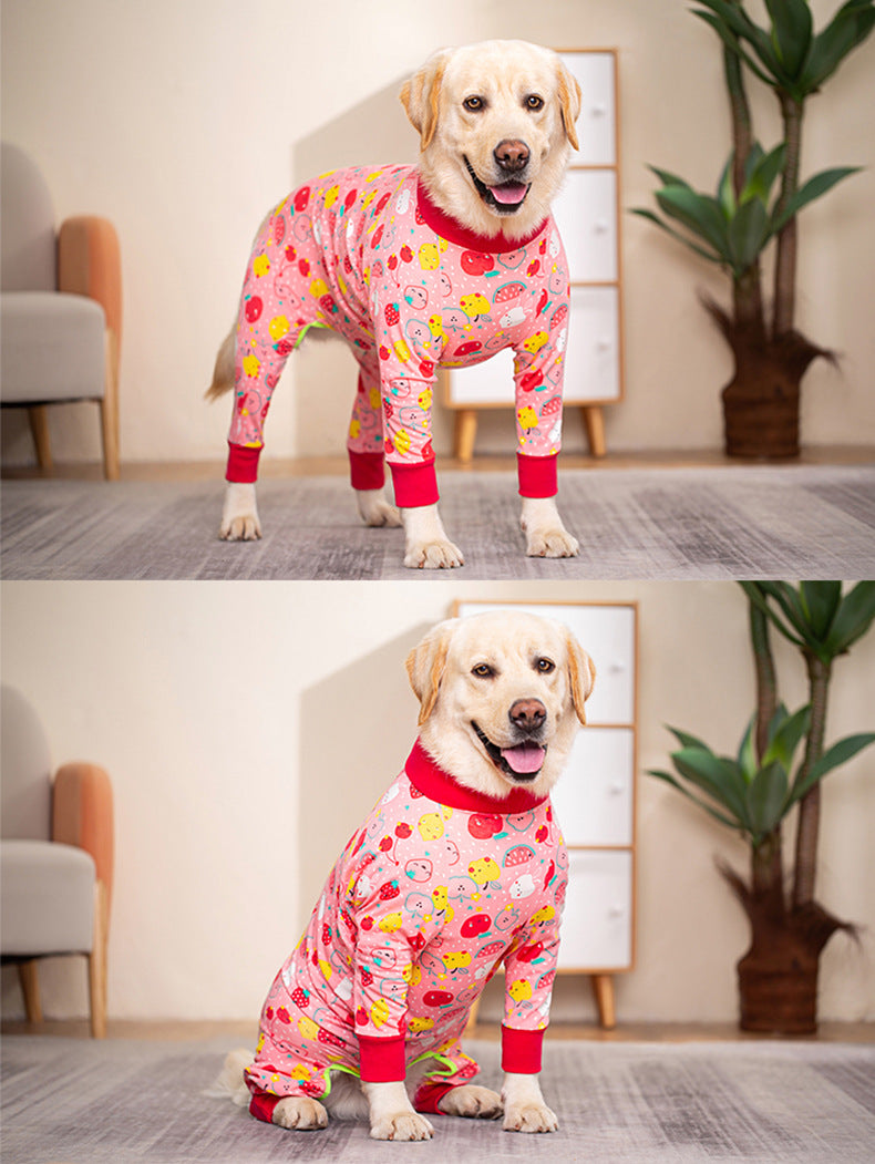 HKM-5837885 All-Inclusive Belly Four-Legged Pet Clothing in Various Sizes - Comfortable Cotton Material