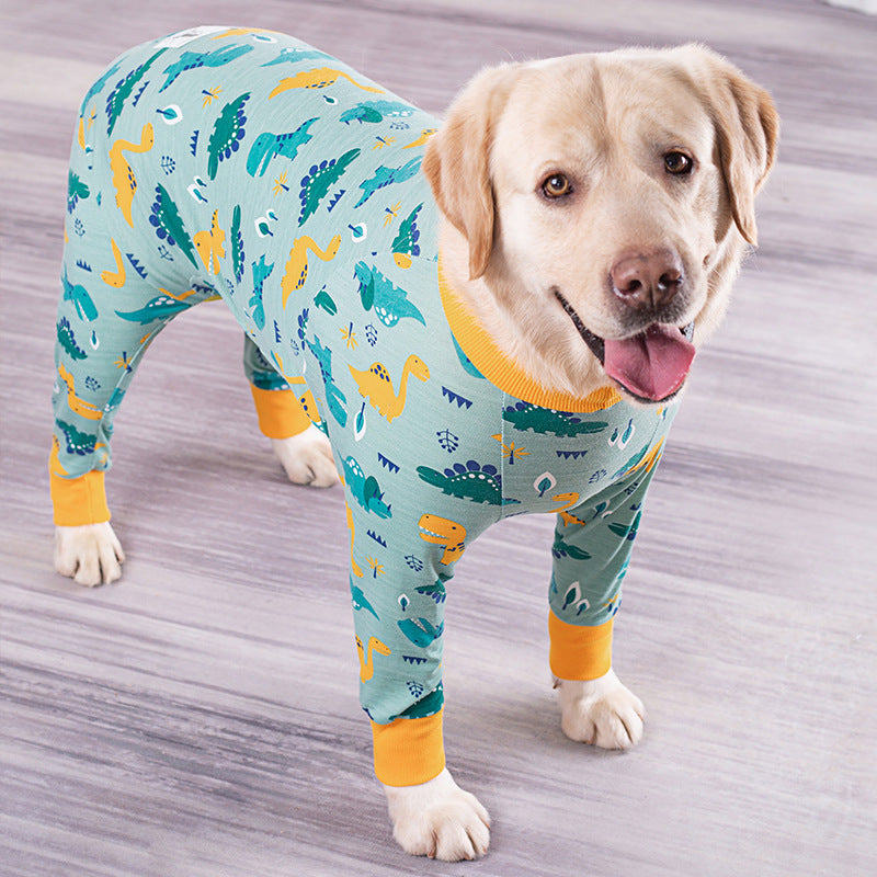 HKM-5837885 All-Inclusive Belly Four-Legged Pet Clothing in Various Sizes - Comfortable Cotton Material