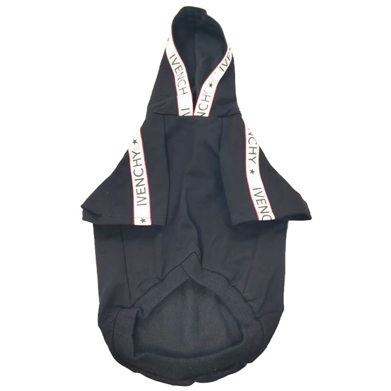 HKM-5838269 Cotton Leisure Dog Clothes for Spring and Autumn in Black