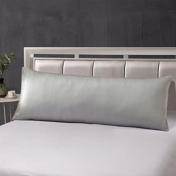 HKM-583827 Washed Silk Satin Pillowcase - 20x54in, Modern Design, Double Pillow Compatibility