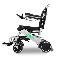 HKM-583891 Lightweight Folding Portable Electric Wheelchair with Remote Control - 120kg Capacity, Aluminum Frame