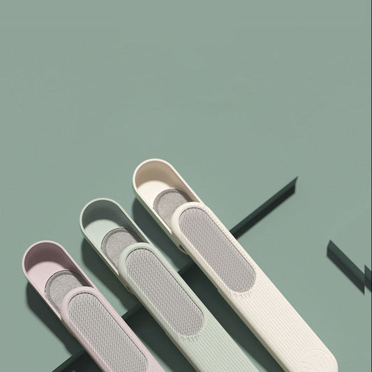HKM-5839293 Stainless Steel Knot Opening Brush in Cream White, Avocado Green, and Peach Powder