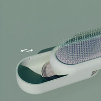 HKM-5839293 Stainless Steel Knot Opening Brush in Cream White, Avocado Green, and Peach Powder