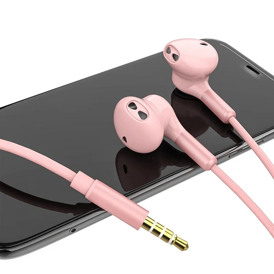 HKM-584019 Wired Earbuds with Microphone and Volume Control for iPhone - 3.5mm Connection