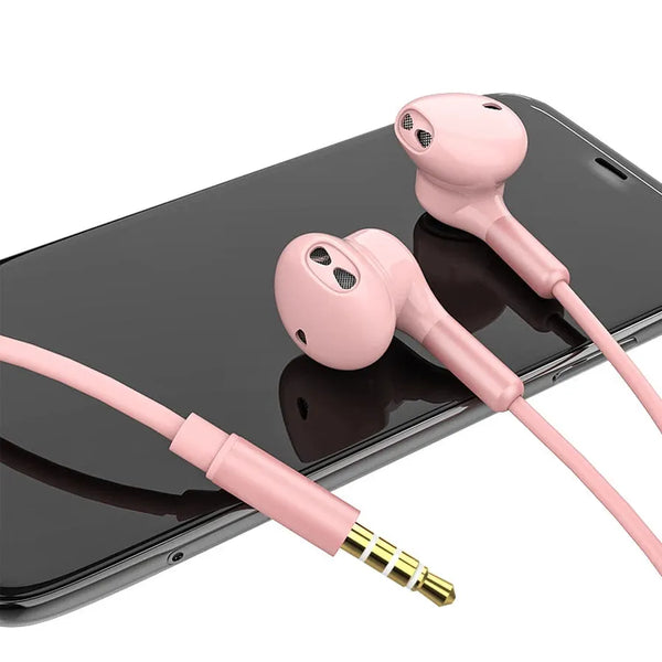 HKM-584019 Wired Earbuds with Microphone and Volume Control for iPhone - 3.5mm Connection