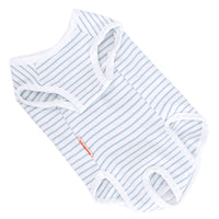 HKM-5841853 Casual Blue and White Stripe Sterilization Clothes for Cats - Various Sizes Available