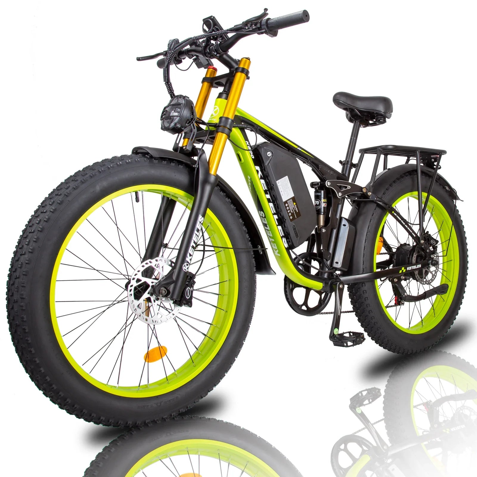 HKM-584339 Electric Bicycle K800 Pro Full Suspension 26 Inch 1000W Motor 18Ah Battery Shimano 7 Speed