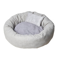 HKM-5843517 Soft and Comfortable Winter Pet Bed with Pp Cotton Filling in Light Gray or Pink Options