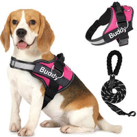 HKM-5845309 Couple Dog Chest Strap with Lead Rope ¨C Durable Polyester Pet Harness
