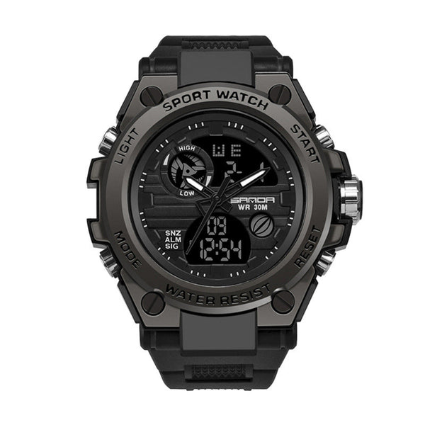 HKM-584531 Outdoor Sports Multi-Kinetic Energy Electronic Watch with Dual Display and Waterproof Design
