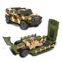 HKM-584595 Remote Control Deformation Military Vehicle Toy for Kids - Indoor and Outdoor Use