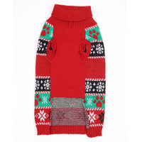 HKM-5847229 Cozy Acrylic Pet Sweater for Small Dogs and Cats - Winter Jacket with Cartoon Design, Available in Multiple Sizes