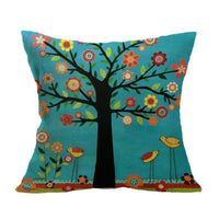 HKM-584851 Mediterranean Style Cartoon Pillow Cover in Various Colors, 45cm x 45cm