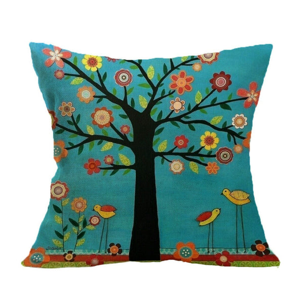 HKM-584851 Mediterranean Style Cartoon Pillow Cover in Various Colors, 45cm x 45cm