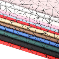 HKM-584851 PU Leather and Cotton Velvet Triangle Embossed Sofa Material, 0.7mm Thickness, 140cm Wide