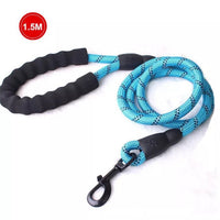 HKM-5849021 Comfortable Nylon Dog Leash 1.5m Reflective Heavy Duty for Small to Medium Pets