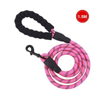 HKM-5849021 Comfortable Nylon Dog Leash 1.5m Reflective Heavy Duty for Small to Medium Pets