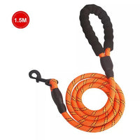 HKM-5849021 Comfortable Nylon Dog Leash 1.5m Reflective Heavy Duty for Small to Medium Pets