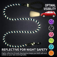 HKM-5849021 Comfortable Nylon Dog Leash 1.5m Reflective Heavy Duty for Small to Medium Pets