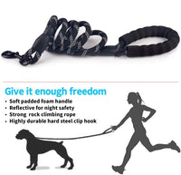 HKM-5849021 Comfortable Nylon Dog Leash 1.5m Reflective Heavy Duty for Small to Medium Pets