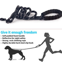 HKM-5849021 Comfortable Nylon Dog Leash 1.5m Reflective Heavy Duty for Small to Medium Pets