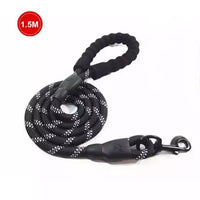 HKM-5849021 Comfortable Nylon Dog Leash 1.5m Reflective Heavy Duty for Small to Medium Pets