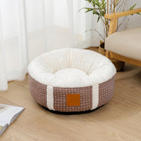 HKM-5849277 Super Soft Warm Pet Bed with Lamb Wool for All Ages - Comfortable, Lightweight, and Supportive