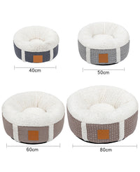 HKM-5849277 Super Soft Warm Pet Bed with Lamb Wool for All Ages - Comfortable, Lightweight, and Supportive