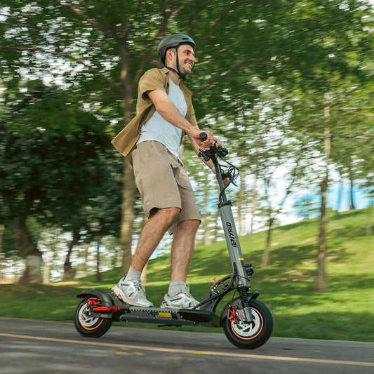 HKM-585043 Foldable 10-Inch Electric Scooter with 250W Motor, Max Speed 25km/h, 25-30km Range, Full Suspension, Waterproof, Lightweight Design