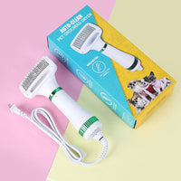 HKM-5850813 Pet Hair Dryer for Dogs and Cats - Integrated Hot Air Comb with Three Gear Adjustment