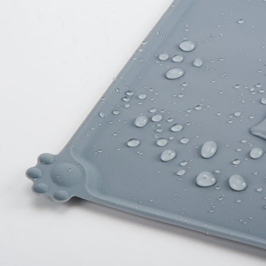 HKM-5851069 Silicone Pet Feeding Mat - Food Grade, Easy to Clean, Non-Slip Design, 48.5x30x0.5cm