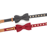 HKM-5851197 Small and Medium Dog Bow Tie Collar - Stylish Neck Accessory in Multiple Colors