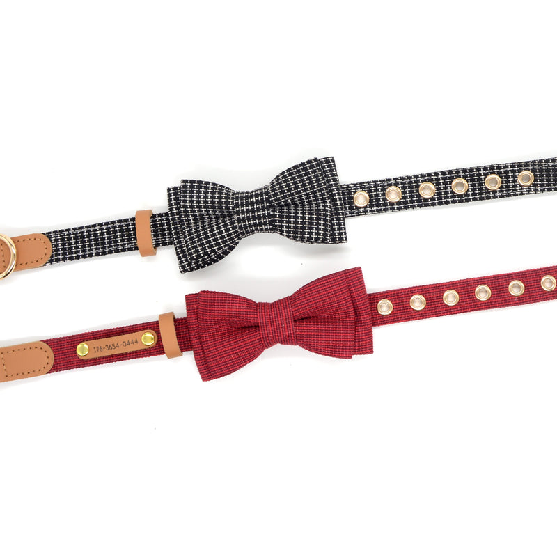HKM-5851197 Small and Medium Dog Bow Tie Collar - Stylish Neck Accessory in Multiple Colors