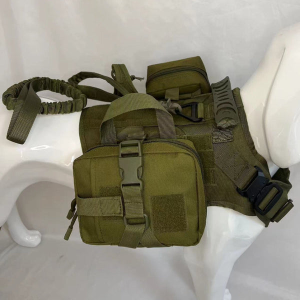 HKM-5851453 Outdoor Multifunctional Dog Clothes Suit with Water Bottle Pouch, Available in Multiple Colors and Sizes