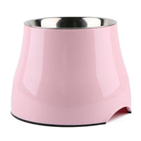 HKM-585171 Stainless Steel High-Foot Cat and Dog Bowl with Cartoon Design