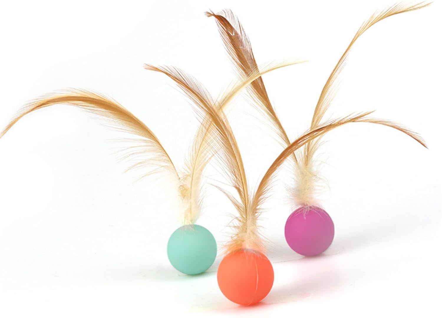 HKM-5852477 Interactive Bouncy Ball for Cats and Dogs - Colorful High Elastic Chew Toy for Endless Fun and Exercise
