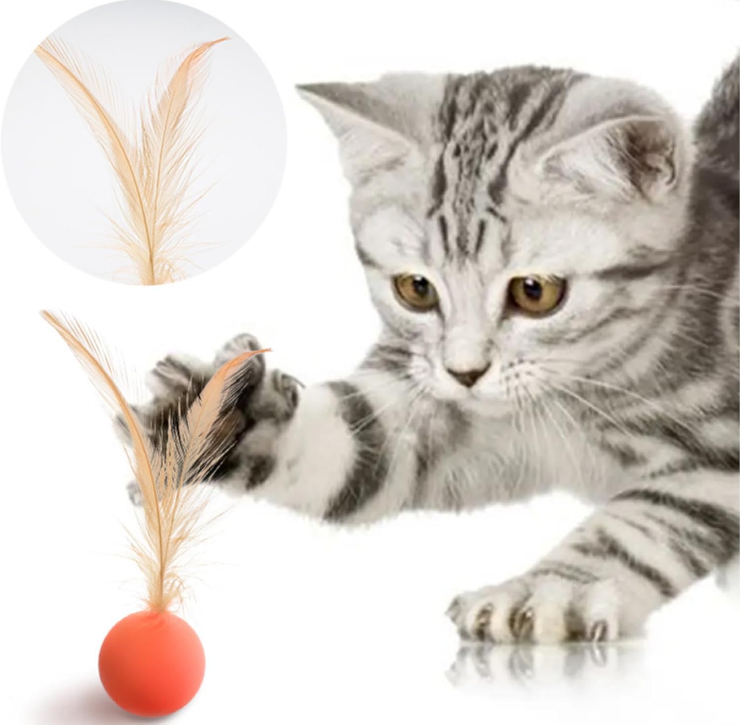 HKM-5852477 Interactive Bouncy Ball for Cats and Dogs - Colorful High Elastic Chew Toy for Endless Fun and Exercise