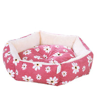 HKM-5853245 Cozy Pet Nest Dog Kennel in Yellow, Red, Green, and Dark Blue - Available in Sizes S and M