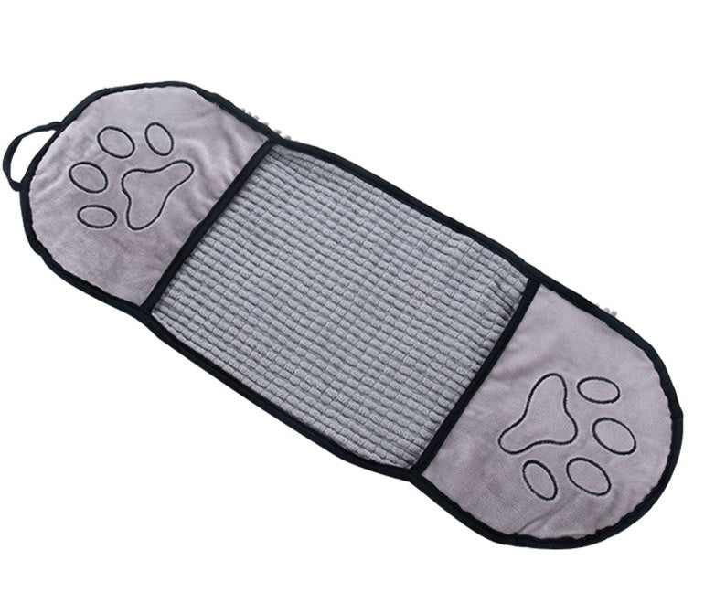 HKM-5854653 Chenille Solid Color Absorbent Towel for Pets - 62x23cm