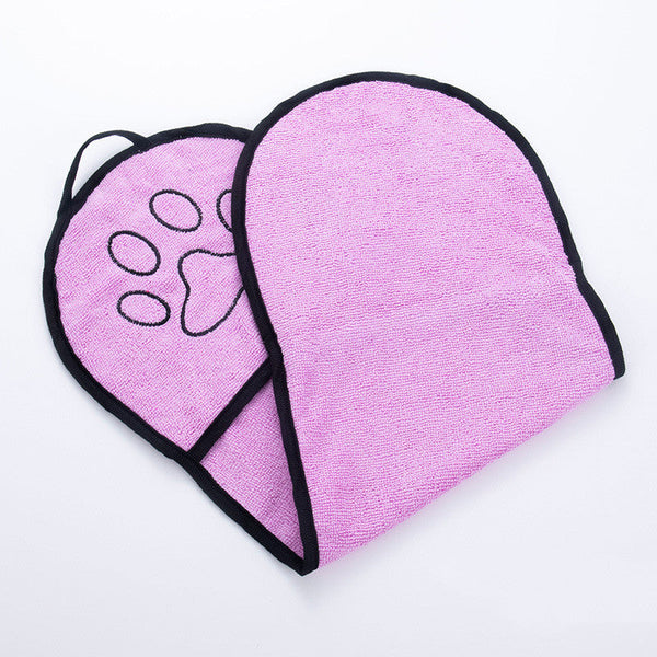 HKM-5854653 Chenille Solid Color Absorbent Towel for Pets - 62x23cm