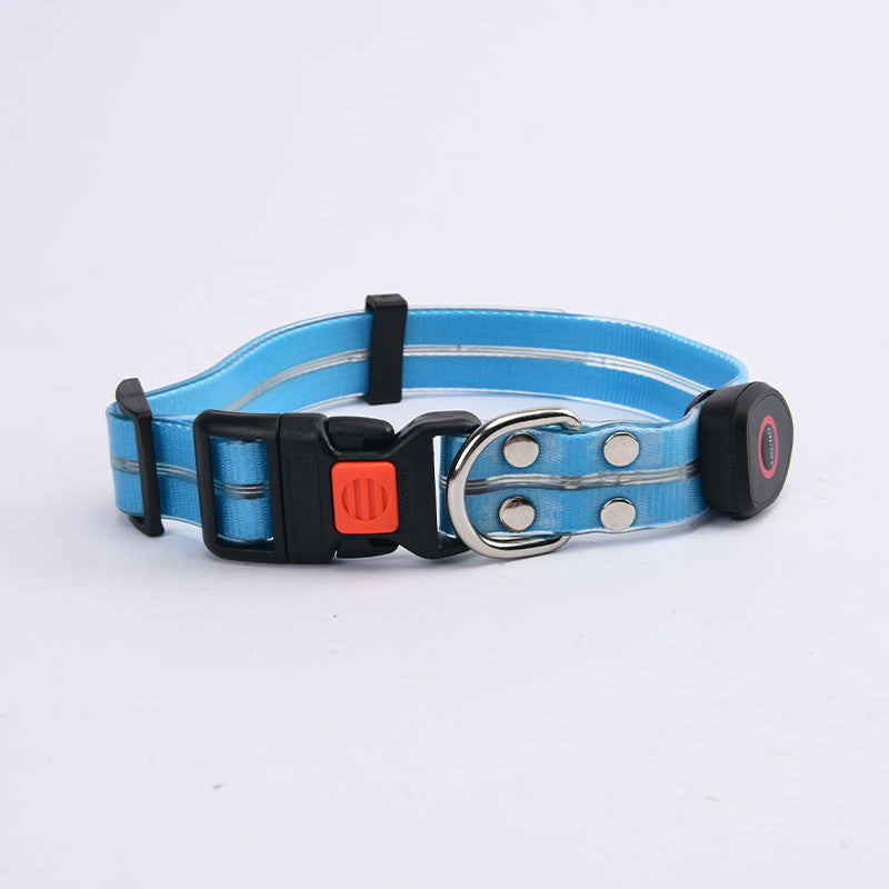 HKM-5854781 LED Collar with Hand Holding Rope for Pets in Multiple Colors