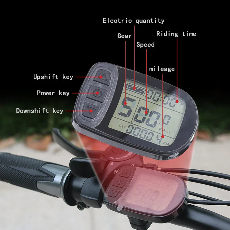 HKM-585491 48V 750W Integrated Wheel Fat Tire E-Bike with 21-Speed, Aluminum Frame, and Snow Tires