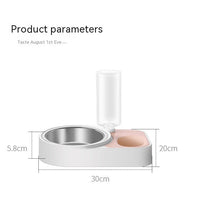 HKM-5855165 Automatic Stainless Steel Pet Water Feeding Bowl ¨C Integrated Tableware for Dogs and Cats in Brown, Blue, Pink