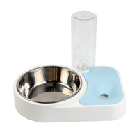 HKM-5855165 Automatic Stainless Steel Pet Water Feeding Bowl ¨C Integrated Tableware for Dogs and Cats in Brown, Blue, Pink