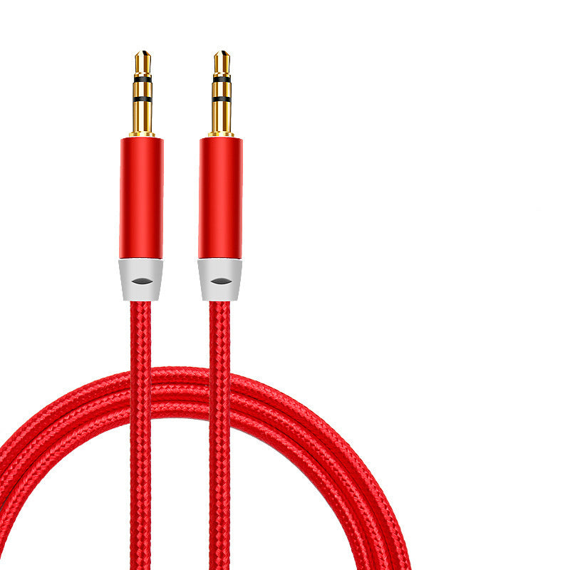 HKM-585555 Mobile Phone Aux Audio Cable - Gold Plated Nylon & Copper Connection
