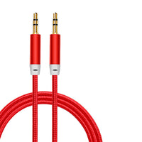 HKM-585555 Mobile Phone Aux Audio Cable - Gold Plated Nylon & Copper Connection