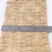 HKM-5856829 Cozy Straw Yellow Mat for Small Animals - 39 x 27 Inches