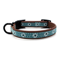 HKM-5856957 Light Blue and Pink Adjustable Dog Collar with Plastic Buckle ¨C Sizes XS to L