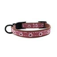 HKM-5856957 Light Blue and Pink Adjustable Dog Collar with Plastic Buckle ¨C Sizes XS to L