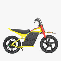 HKM-585747 16-Inch Kids Electric Motorcycle, 350W Two-Wheel E-Bike with Bluetooth, Max Speed <30km/h, Range 15KM, Rear Disc Brake, Suitable for Children